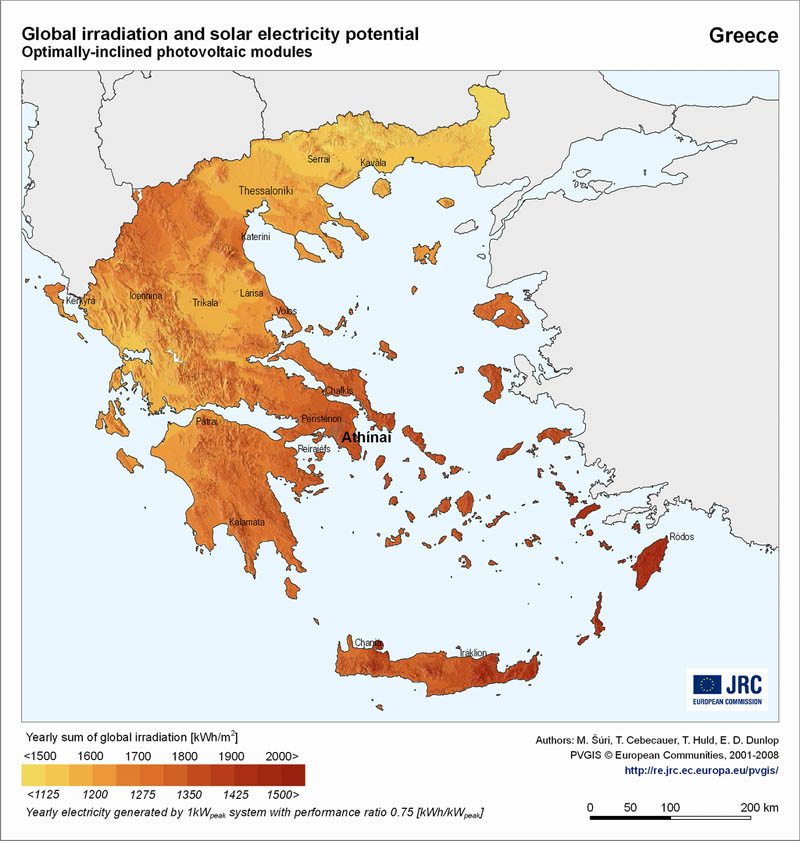 SOLAR POTENTIAL GREECE